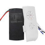 Ceiling Fan Lamp Remote Controller Kit | 23A/12V Battery and Bracket