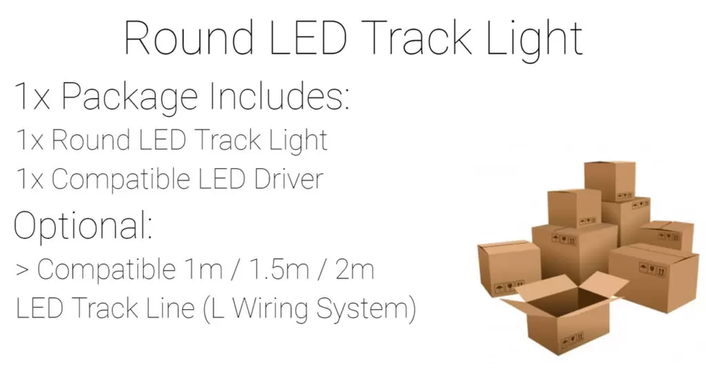 Adjustable LED Track Light Spot Light Round 10W 20W 30W Material