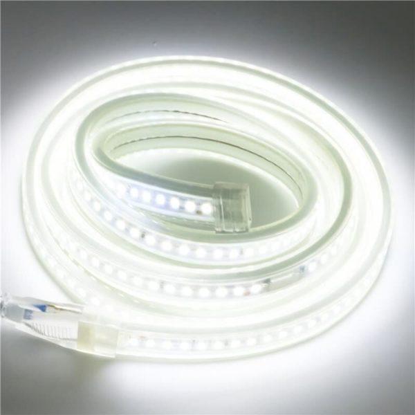 Durable and Long-Lasting LED Strip Light with 2-pin Plug [Water and Dust proof] Colour White