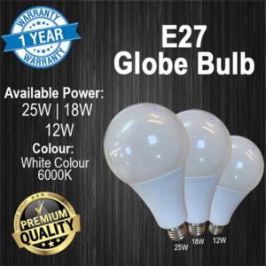 E27 Globe Bulb LED 25W