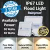 IP67 LED Flood Light 30W 50W [Rainproof]