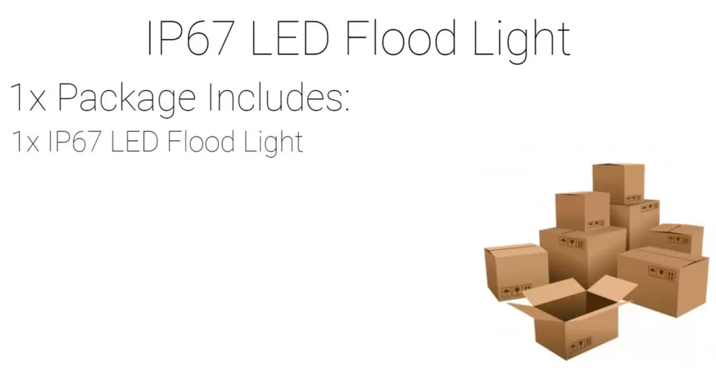 IP67 LED Flood Light Rainproof Material