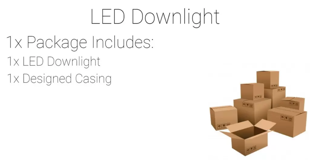 LED DownLight, LED Ceiling Light, LED (Tricolour) Material