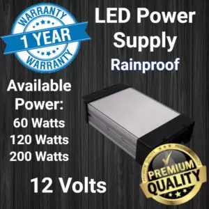 LED Power Supply Rainproof 60W 120W 200W