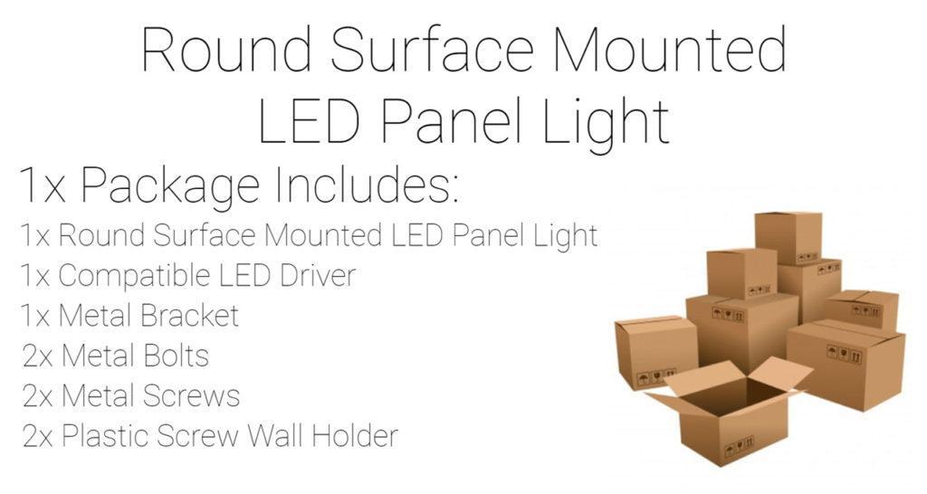 Long-Lasting LED Panel Light Led Ceiling Light 6W 12W 18W (Round Surface Mounted)
