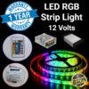 Remote Controlled RGB LED Strip Light 5m 1