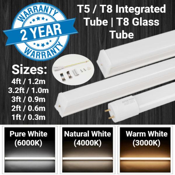 T5 Integrated Tube T8 Integrated Tube T8 Glass Tube