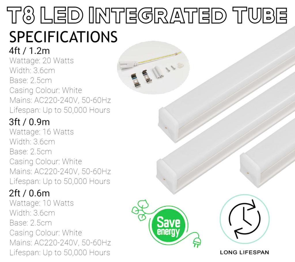 T8 Integrated Tube Specification