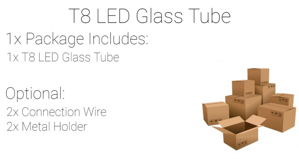 T8 LED Glass Tube Materials