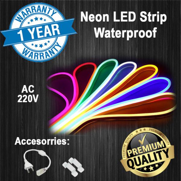 Waterproof Flexible LED Neon Strip Light 220V