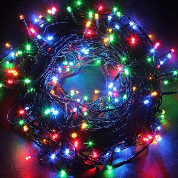 Multicolour Adapter LED Fairy String Christmas Light Multicolour