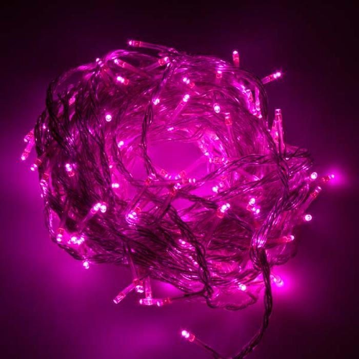 Multicolour Adapter LED Fairy String Christmas Light Pink
